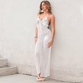Damen-Häkel-Strandjumpsuit