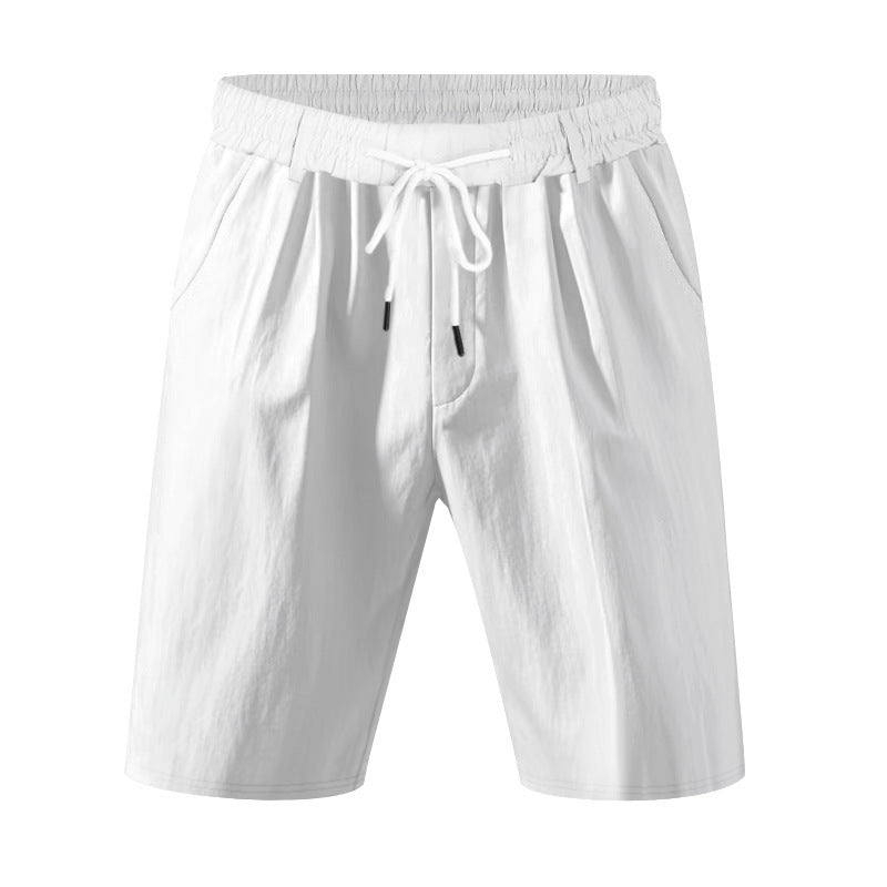 Knielange, leichte Funktionsshorts für Herren mit elastischem Bund