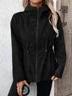 Damen knielange Funktionsjacke mit verstellbarem Bund EB