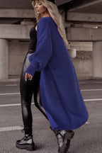 Damen Grobstrickmantel im lässigen Oversized-Stil mit tiefen Taschen EB