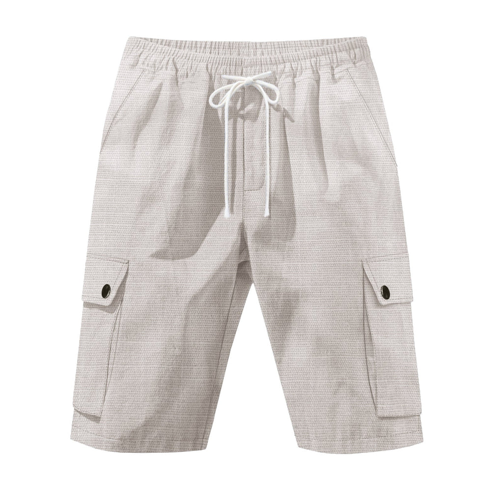 Lässige Cargo-Bermudashorts für Herren mit elastischem Bund