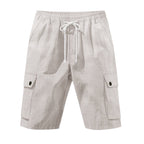 Lässige Cargo-Bermudashorts für Herren mit elastischem Bund