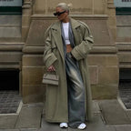 Damen Federgewicht Oversize-Mantel EB