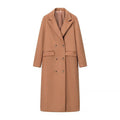 Damen eleganter doppelreiher Wollmantel EB