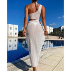Damen Crop-Top und Wickelrock Set EB