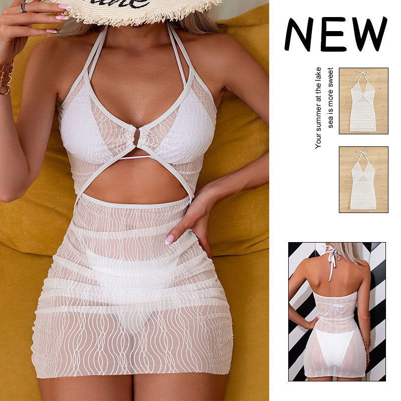 Damen Ärmelloses Minikleid mit Cut-Outs EB