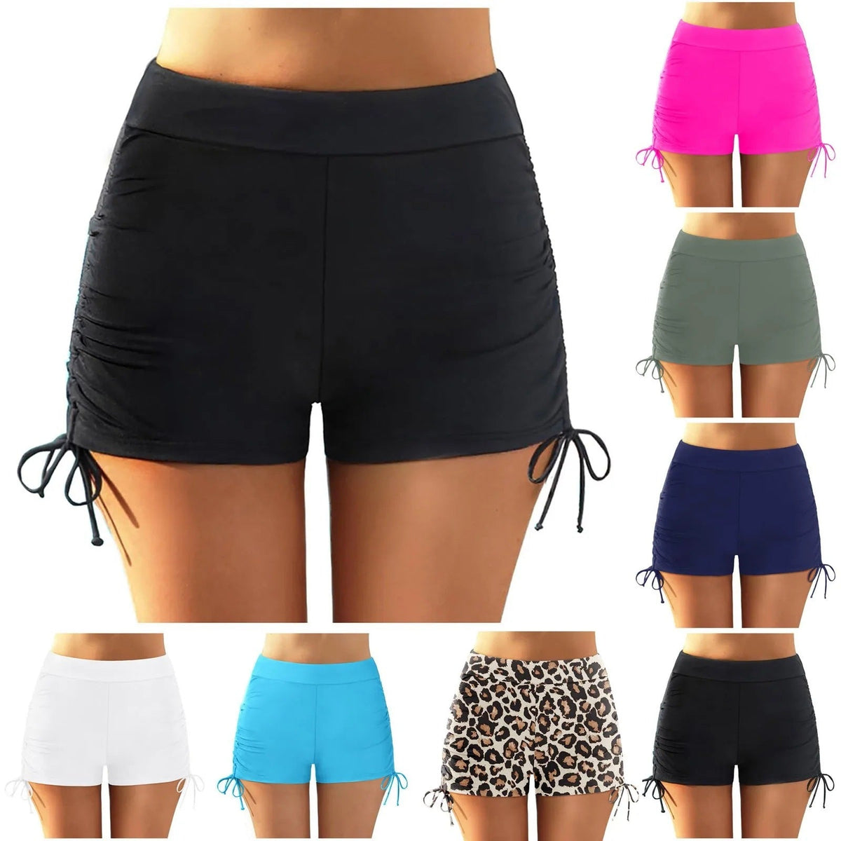 Sportliche Badeshorts für Damen mit verstellbarem Bund
