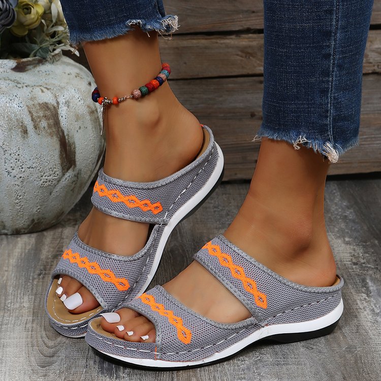 Damen Bequeme Clogs mit verstellbarem Riemendesign und anatomischem Fußbett EB