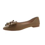 Damen elegante Ballerinas mit schickem Schleifenakzent EB