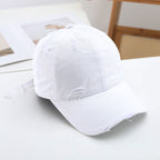 Damen Casual Destroyed-Basecap