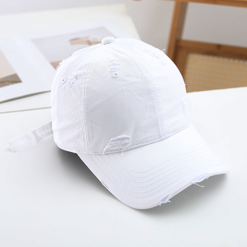 Damen Casual Destroyed-Basecap