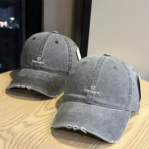 Baseballkappe aus Distressed-Baumwoll-Twill für Herren