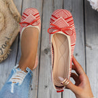 Damen Ballerina mit modernem Graphikdesign von EB
