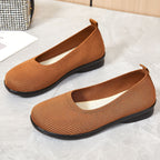 Damen bequeme Ballerinas mit elastischem Obermaterial EB