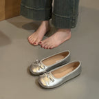 Damen Ballerina-Schuhe mit elegantem Schleifendetail EB
