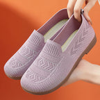 Damen Atmungsaktive Freizeit-Slipper aus flexiblem Strickmaterial EB