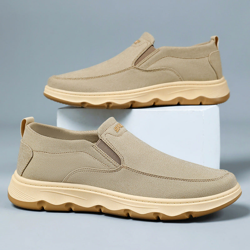 Damen Bequeme Slip-On Freizeitschuhe mit elastischem Obermaterial EB