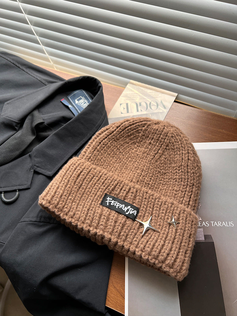 Stilvolle Rippstrick-Beanie