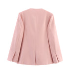 Damen Blazerjacke mit elegantem Schnitt und modernen Taschen EB