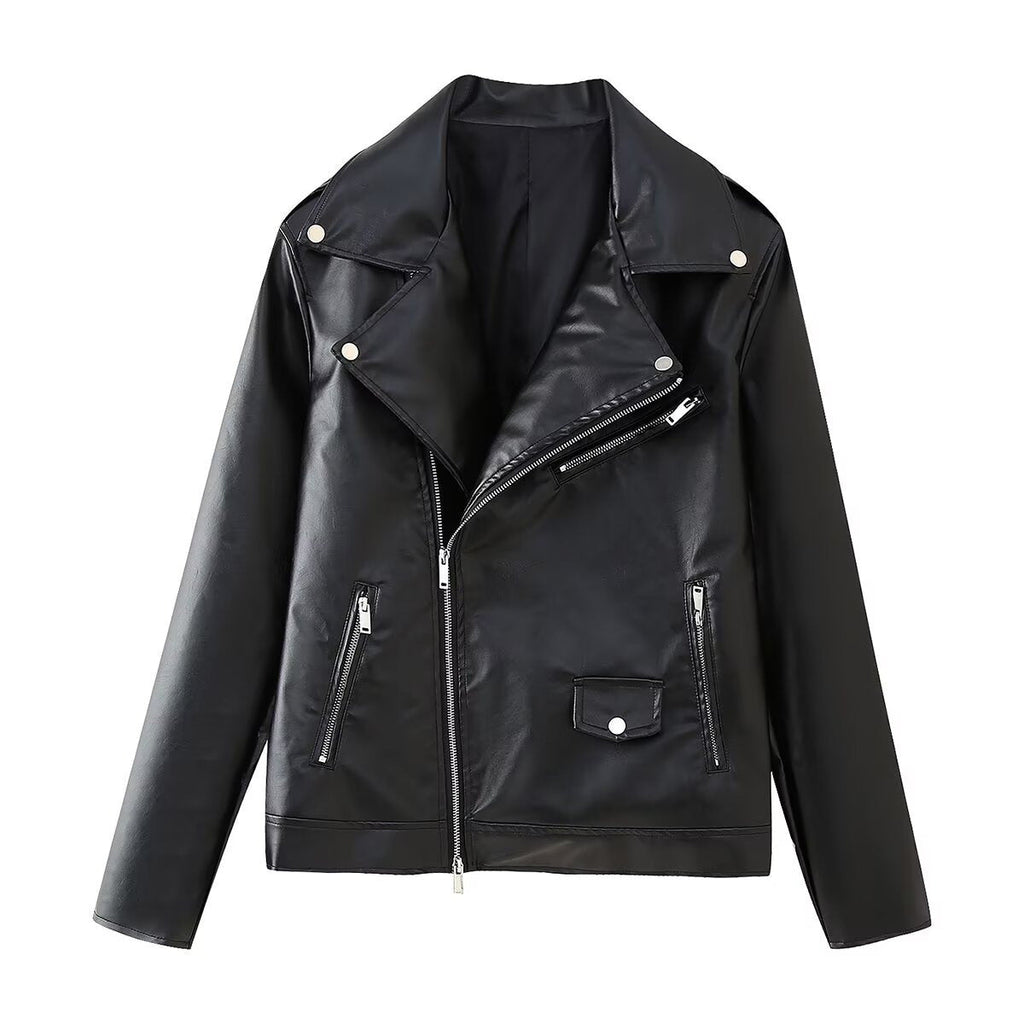 Damen Kunstleder Bikerjacke EB