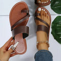 Damen Bequeme Freizeit-Sandalen mit modischem Riemendesign EB