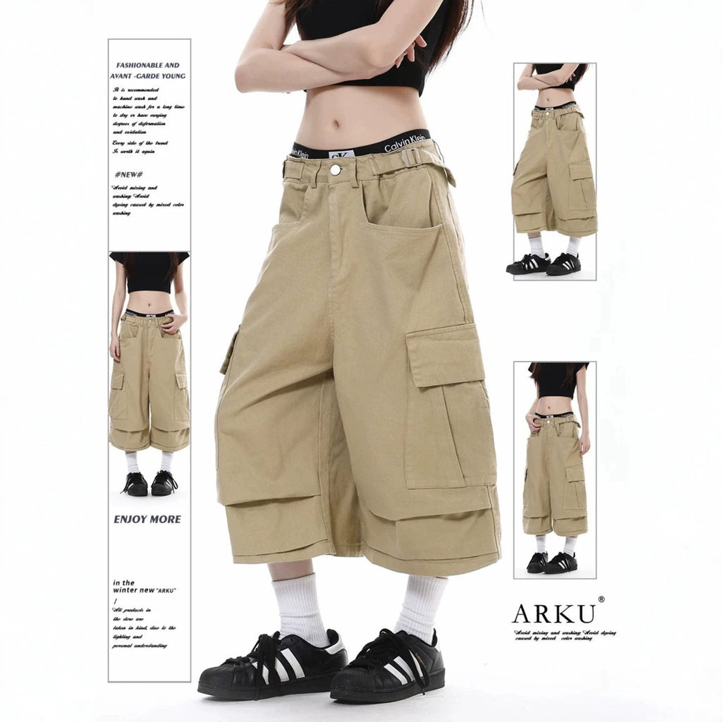 Damen Trendy Cargo-Shorts