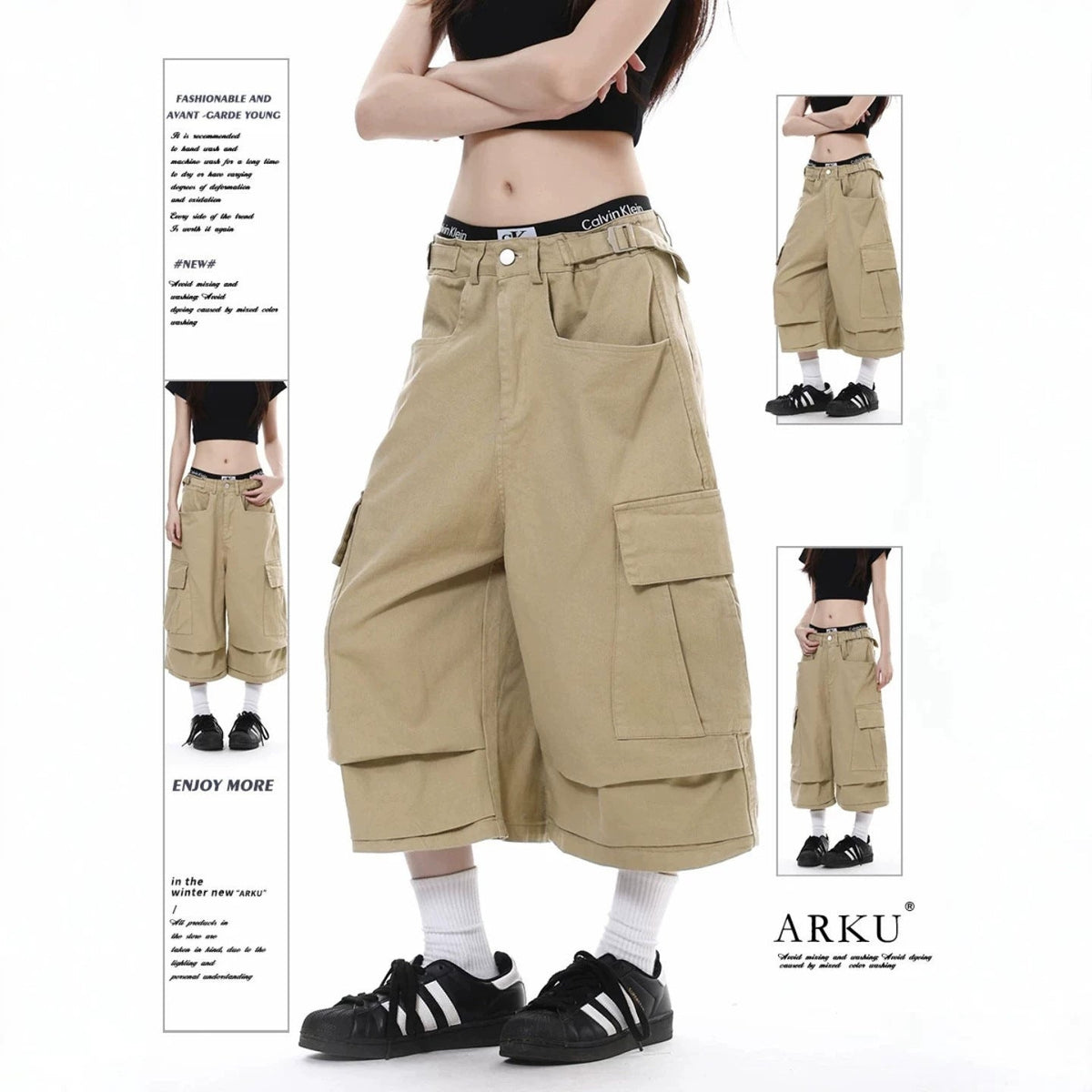 Damen Trendy Cargo-Shorts