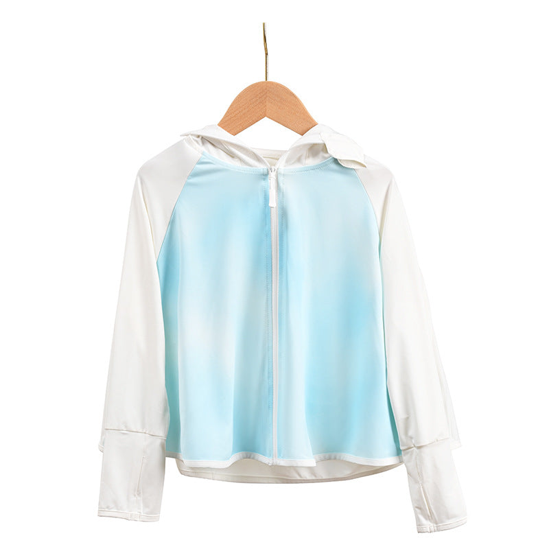 Damen Atmungsaktive Sportjacke mit UV-Schutz und Kapuze EB