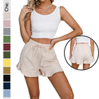 Damen Verspielte Rüschen-Sommer-Shorts EB