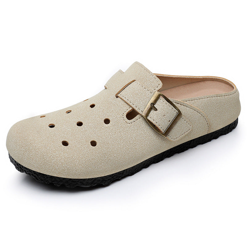 Damen Bequeme Clogs mit verstellbarem Riemen und Belüftungsöffnungen EB