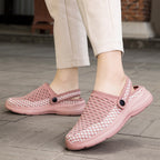 Damen Bequeme und luftige Clogs mit atmungsaktivem Obermaterial EB
