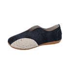 Damen Bequeme Ballerina-Schuhe mit modischem Häkel-Detail EB