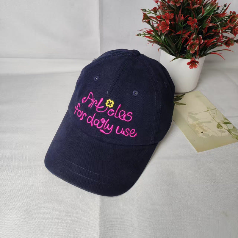 Lässige bestickte Damen-Baseballkappe