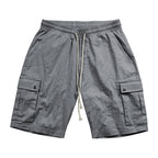 Herren Cargo-Bermudashorts aus Leinen-Baumwoll-Mix
