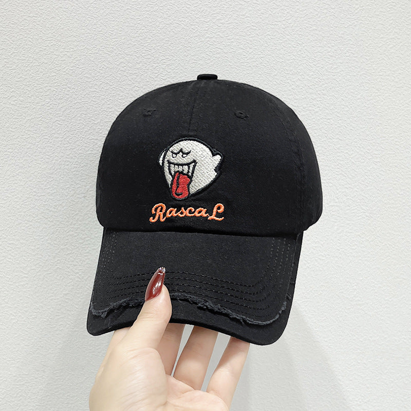 Unisex-Kappe mit Charakter-Stickerei
