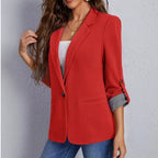 Damen Eleganter und stilvoller Blazer mit Streifenmuster EB
