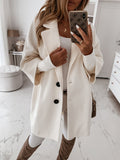 Damen Oversize Wollmantel EB