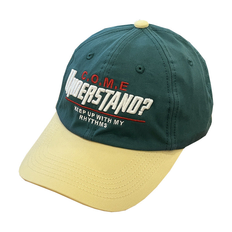 Unisex Casual Textured Cap mit verspielter Stickerei