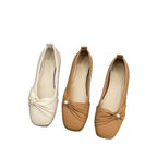 Damen Bequeme und elegante Ballerinas mit Perlenakzent EB