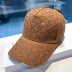 Verstellbare Damen-Baseballcap mit Strasssteinen