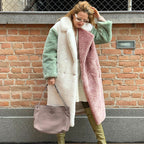 Damen Langhaarmantel aus weichem Teddyfell EB