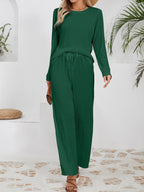 Damen Elegantes und bequemes Set aus gefeuchtetem Material EB
