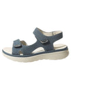 Damen Bequeme Sandalen mit verstellbarem Klettverschluss und anatomischer Fußbettgestaltung EB