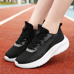 Damen Atmungsaktive Laufschuhe mit flexiblem Strick-Obermaterial und antirutsch Sohle EB