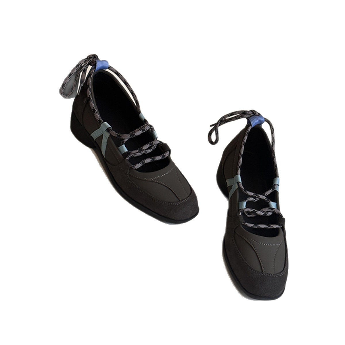 Damen bequeme Mokassins mit raffinierten Schnürdetails und komfortabler Sohle EB