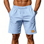 Herren-Bermudashorts aus Baumwollmix mit Kordelzug