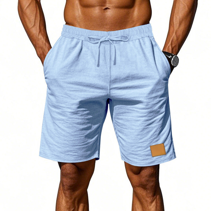 Herren-Bermudashorts aus Baumwollmix mit Kordelzug