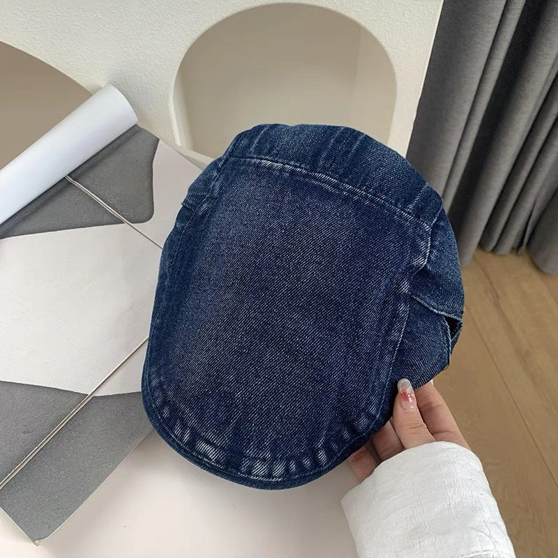 Newsboy-Kappe aus Denim