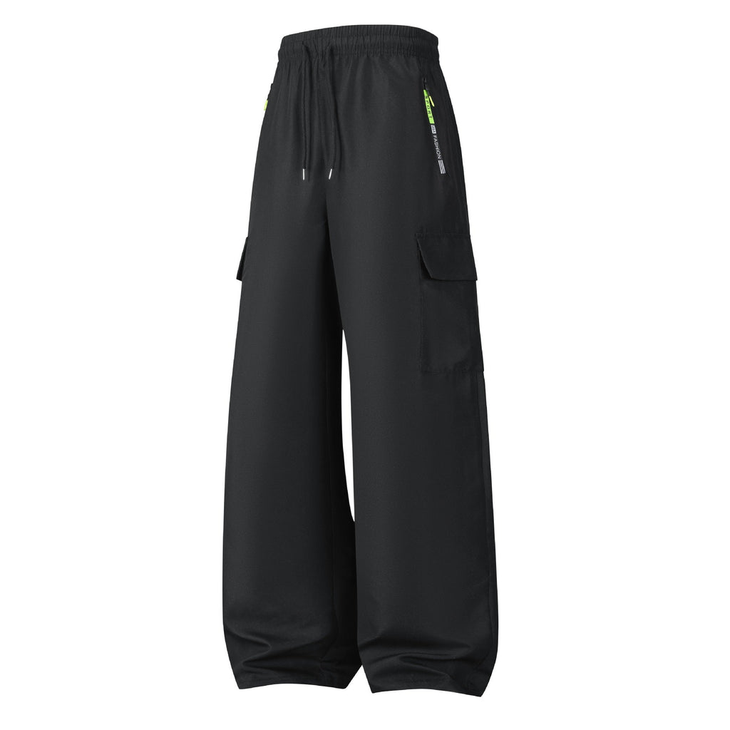 Herren Cargo-Shorts mit elastischem Bund, Kordelzug und Reißverschlusstaschen