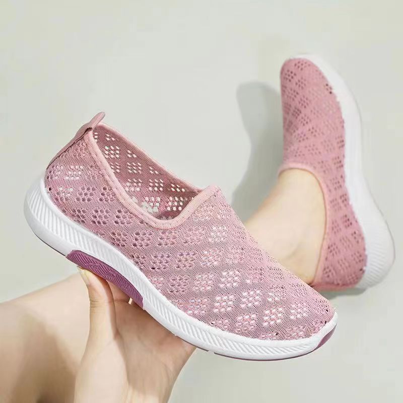 Damen atmungsaktive Freizeitschuhe mit leichtem Mesh-Obermaterial und rutschfester Sohle EB
